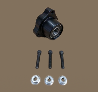 Hub Front Cmpl Blk Std 1/4 Stud