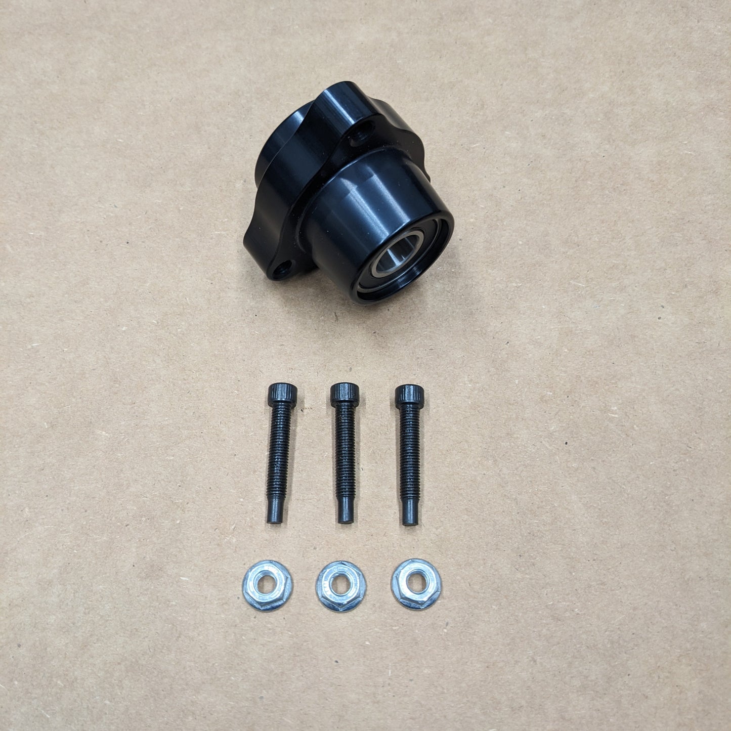 Hub Front Cmpl Blk 1/4 Stud w/Ceramic